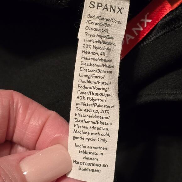 Spanx The Perfect Pant High Rise Womens 1X Black Flare Pullon Stretch Neutral - Picture 5 of 12